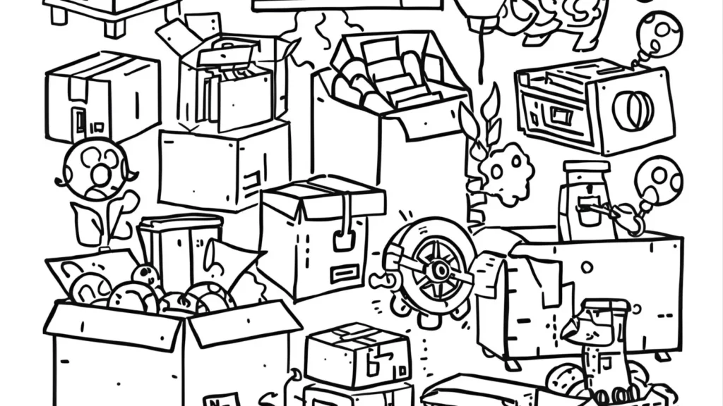Moving Truck Coloring Pages