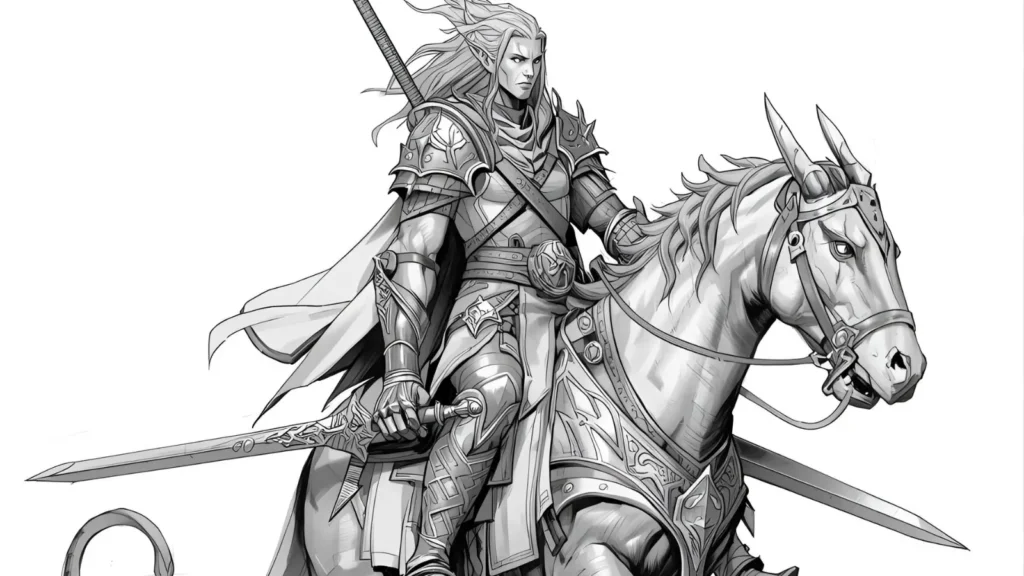 Mythical Super Hero Coloring Pages