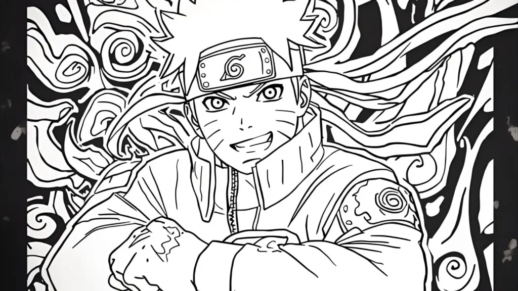 Naruto Uzumaki Coloring Pages