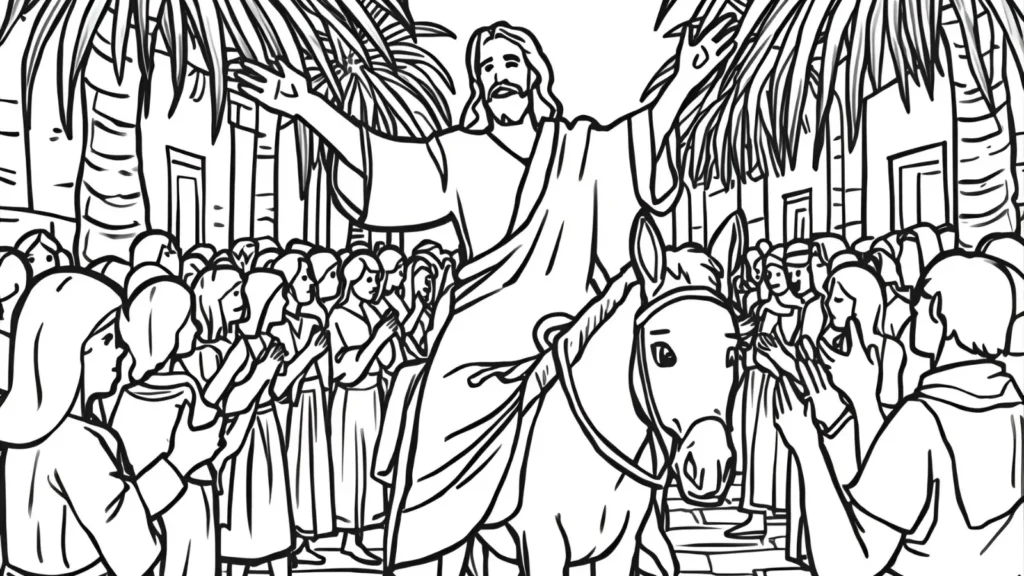 Palm Sunday Coloring Pages