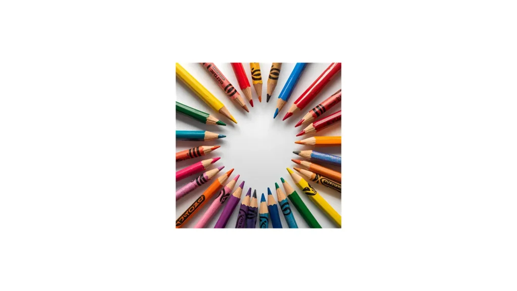 Pencil and Crayon Coloring Pages