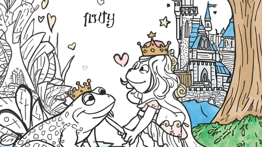 Pond and Lily Pad Coloring Pages