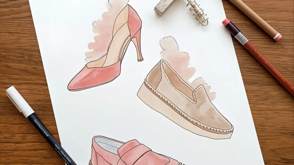 Preppy Shoe Coloring Pages