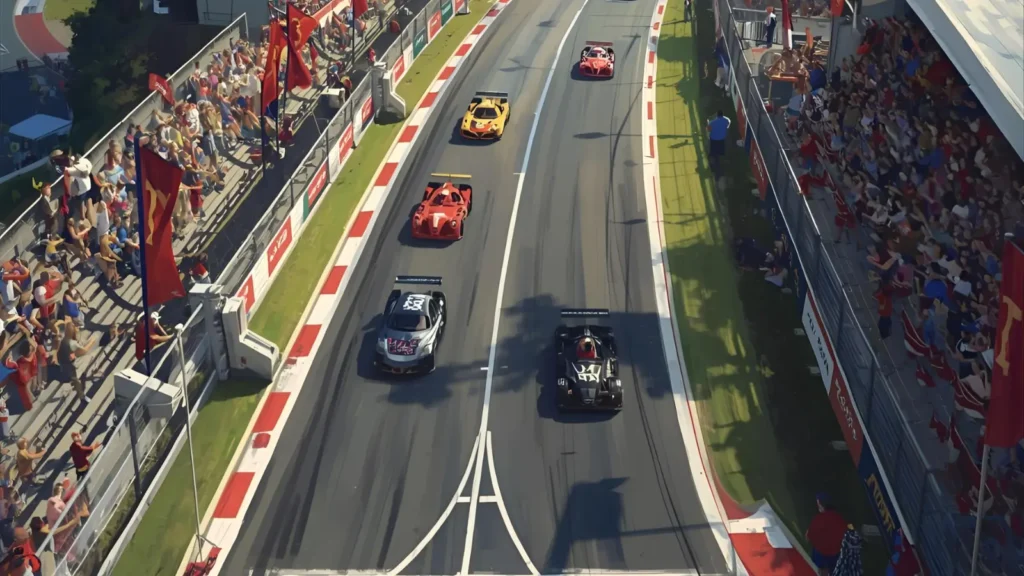 Racing Track Coloring Page