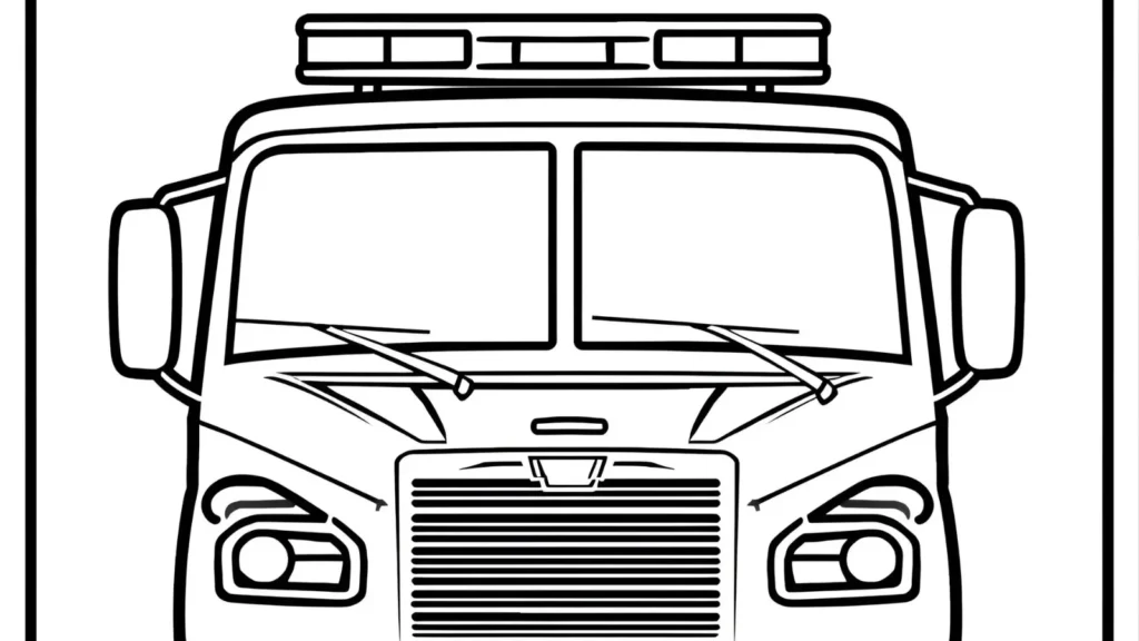 Rescue Truck Coloring Pages
