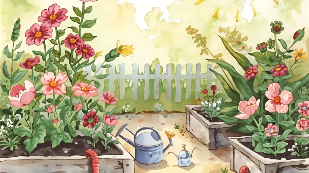 School Garden Coloring Pages