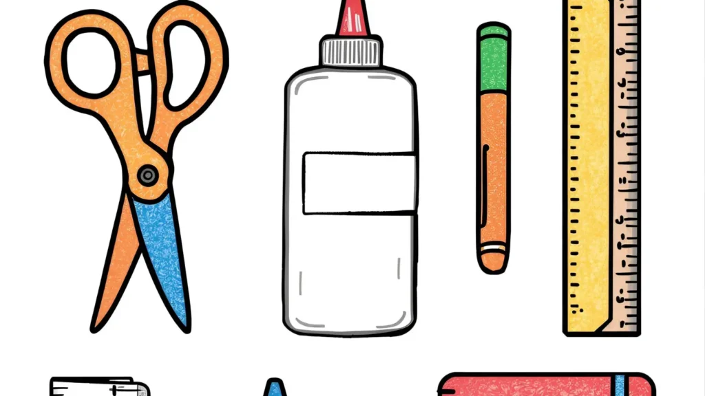 School Supplies Coloring Pages
