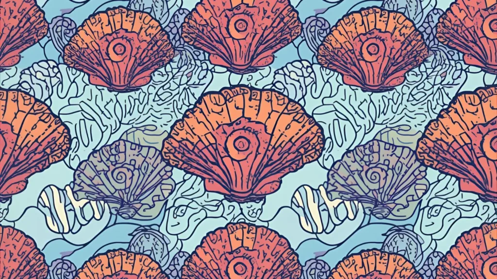 Seashell Coloring Pages