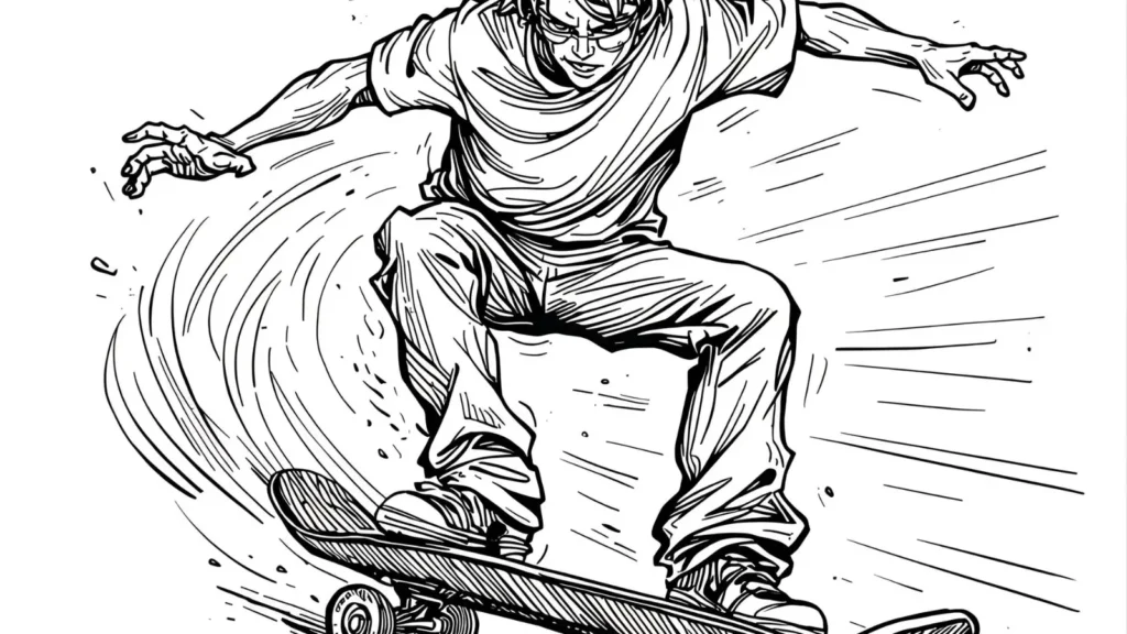 Skateboard Turtle Pages
