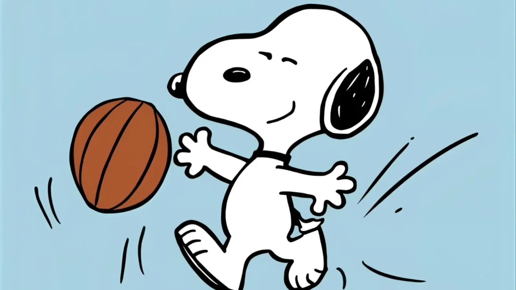 Sports Snoopy Coloring Pages