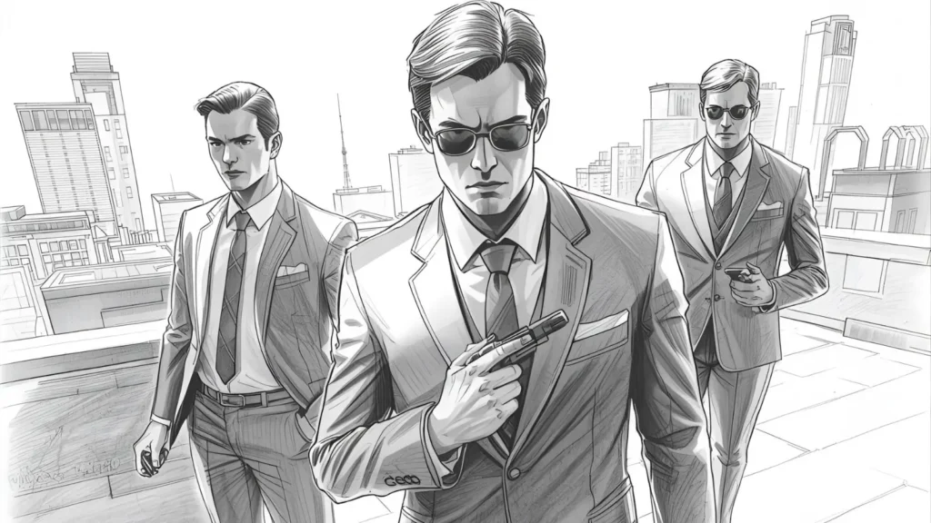 Spy-Style Super Hero Coloring Pages