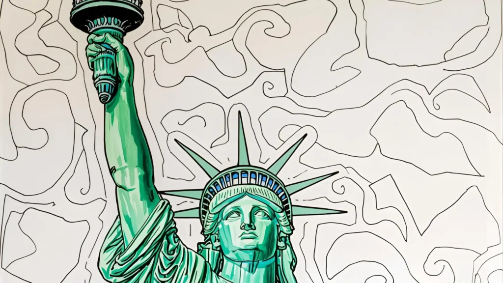 Statue of Liberty Coloring Pages