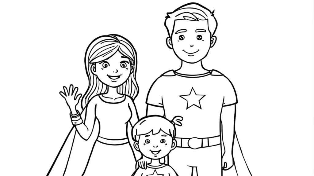 Superhero Family Pages