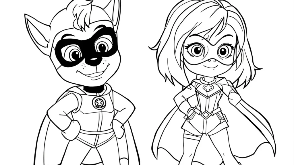 Superhero Paw Patrol Coloring Pages