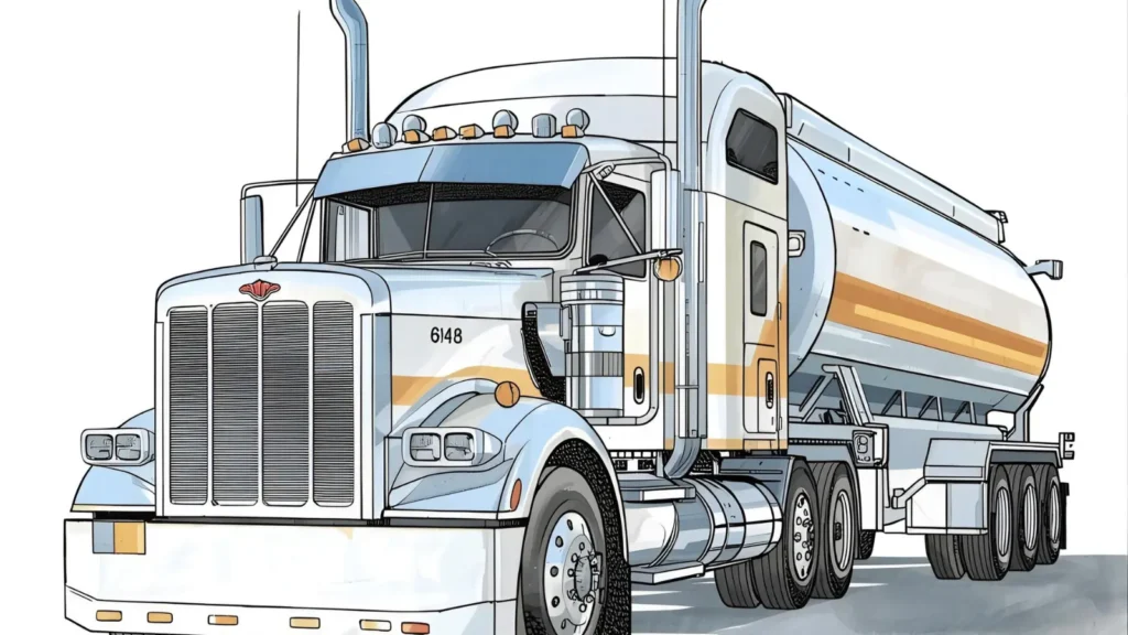 Tanker Truck Coloring Pages
