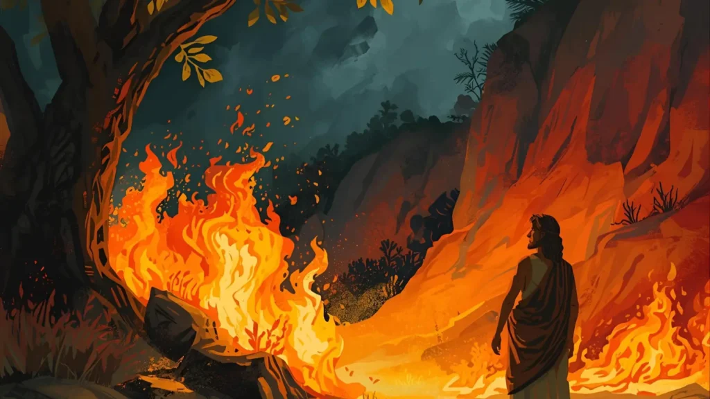 The Burning Bush Coloring Pages