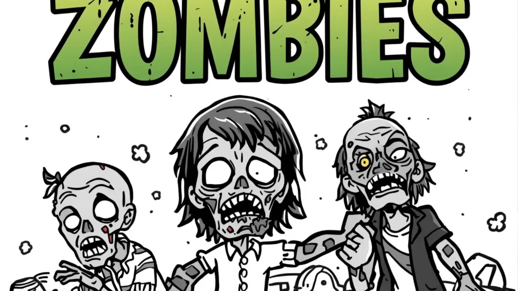 Zombie Coloring Pages