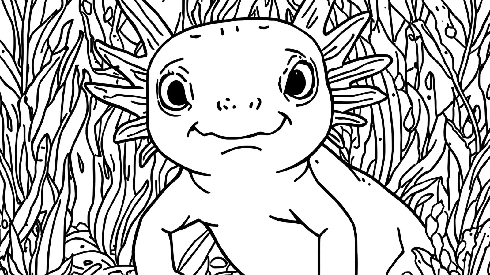 axolotl coloring pages