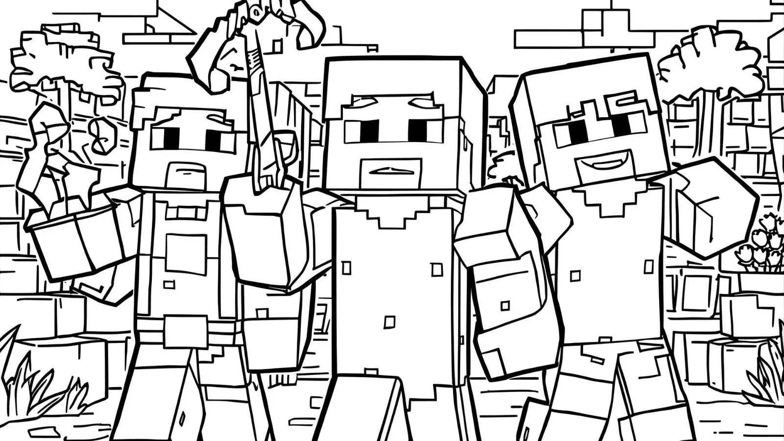 minecraft coloring page