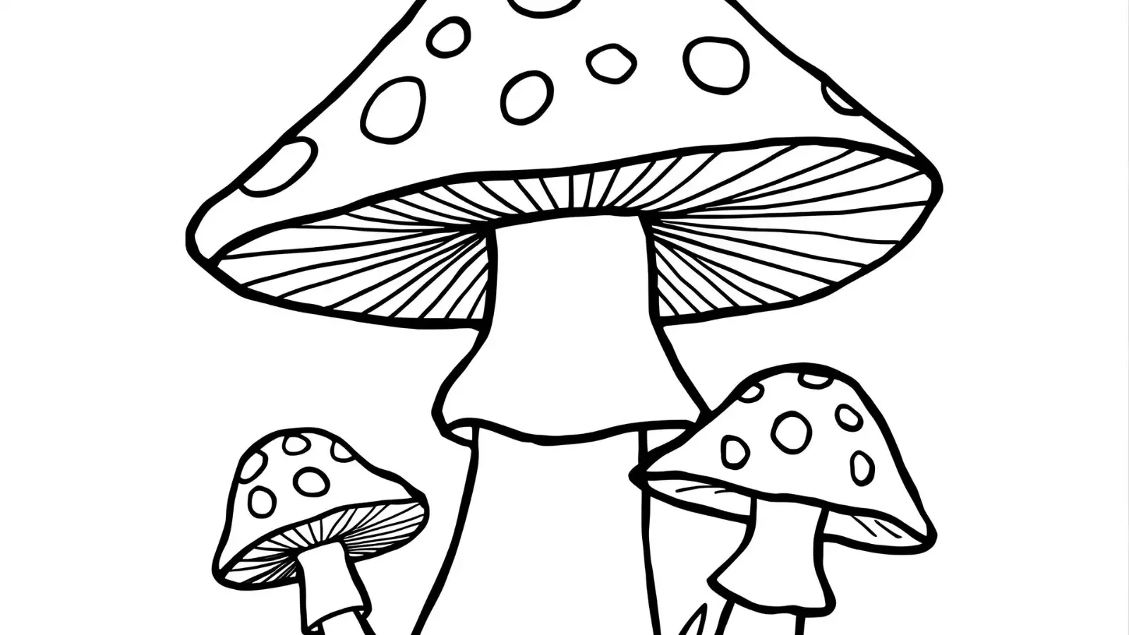 mushroom coloring pages