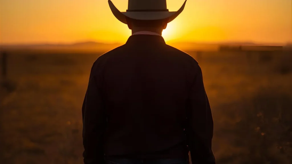 Aesthetic Cowboy Captions for Golden Hour Shots