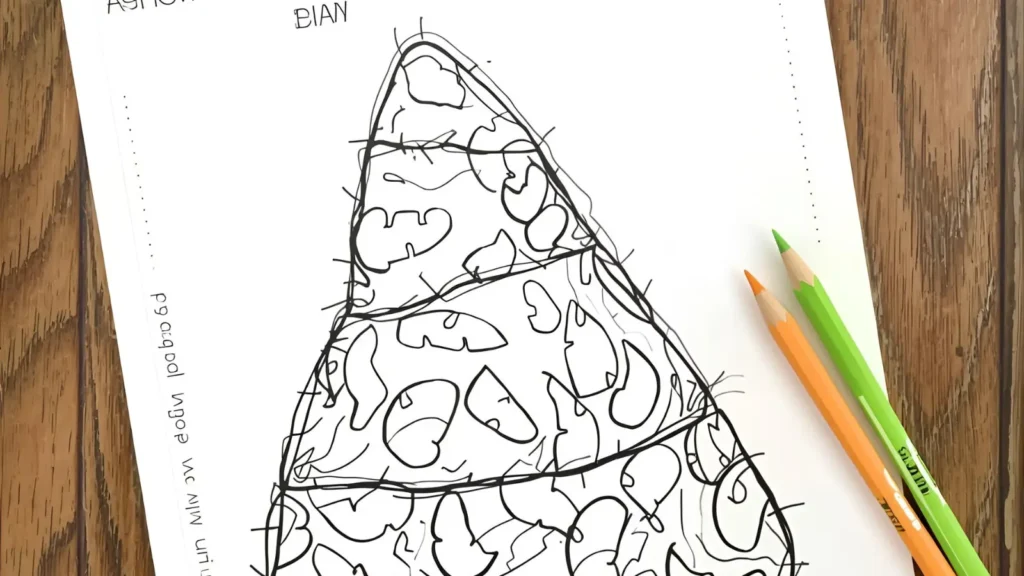 Candy Corn Coloring Pages