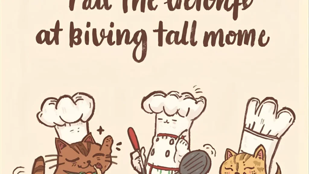 Cat Chef Coloring Pages