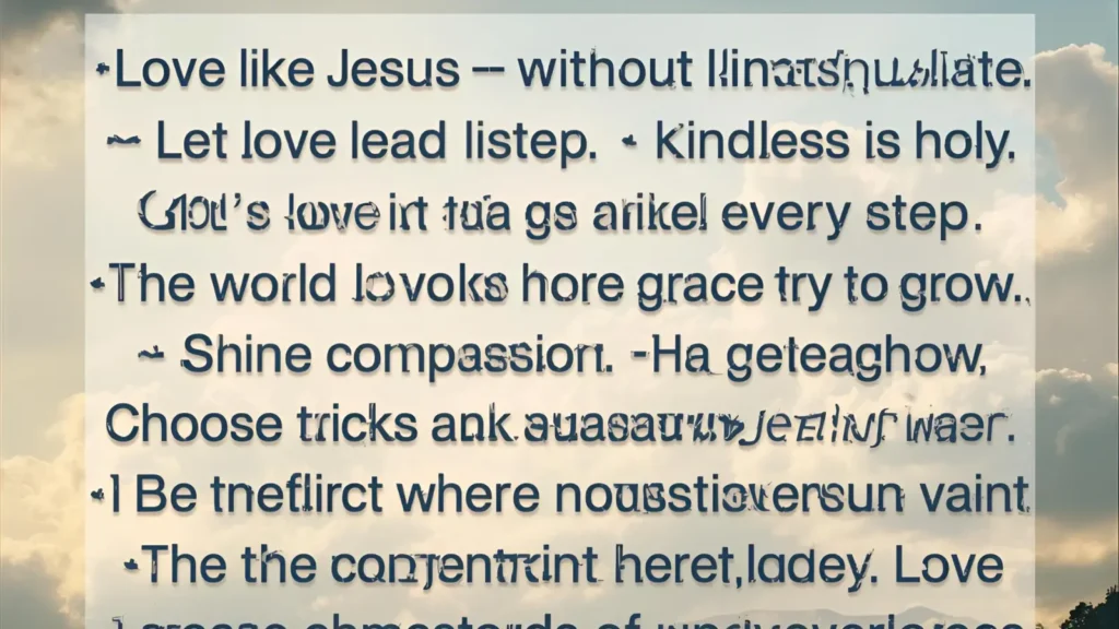 Christian Captions About Love & Kindness