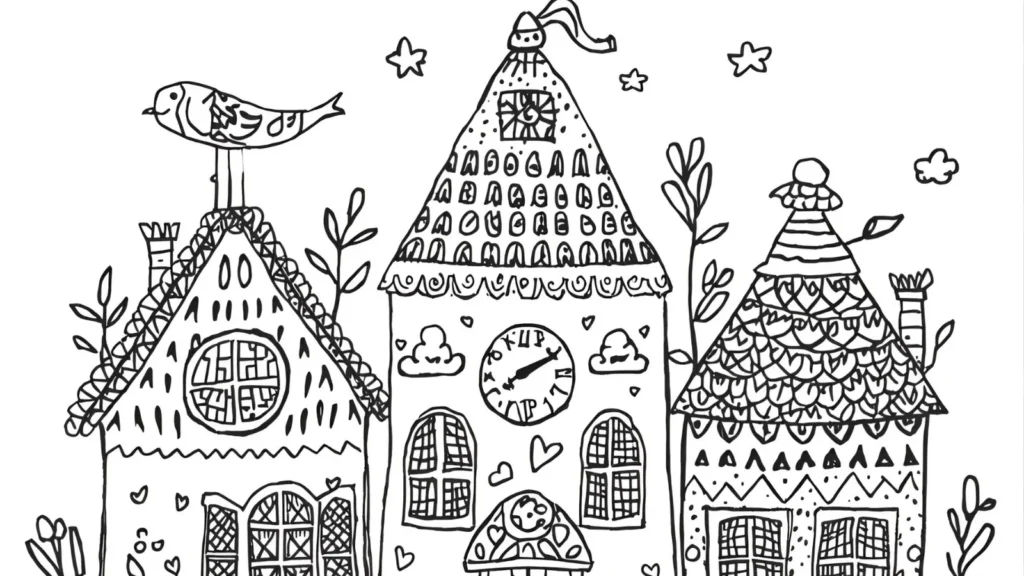 Coloring Pages with Animal Villagers