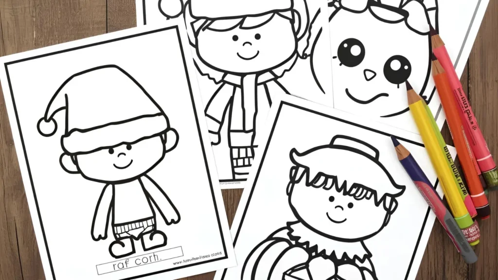 Dogman Holiday Coloring Pages