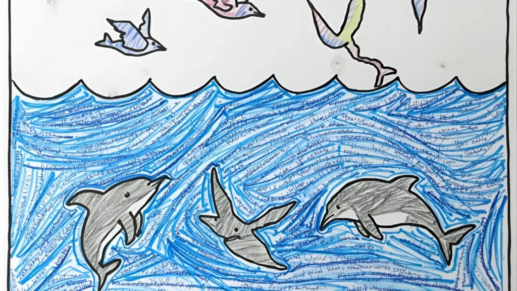 Dolphins and Seagulls