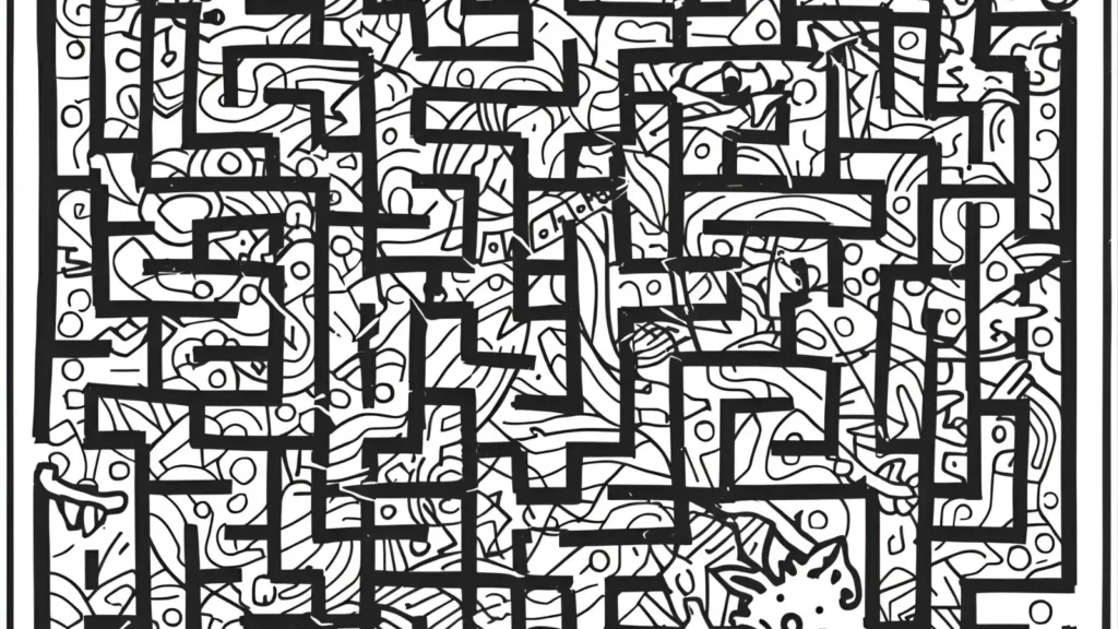 Earth Day Maze Coloring Pages