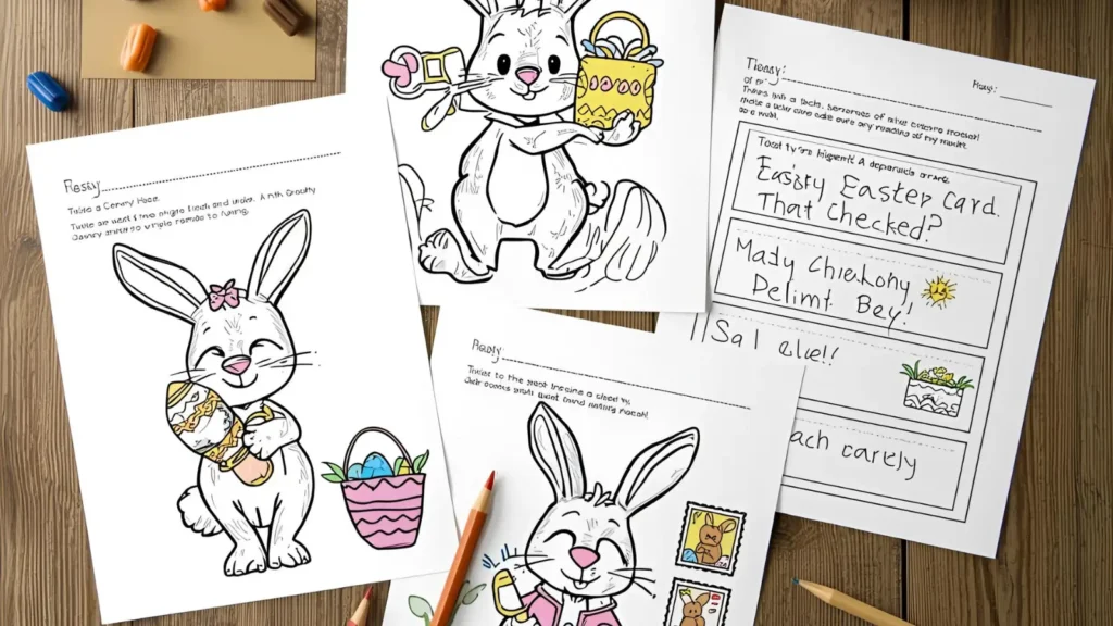 Easter Bunny Letters Pages