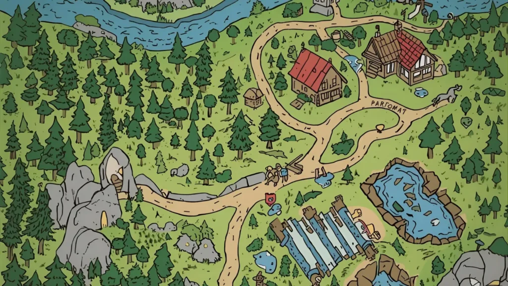 Fantasy Map Coloring Pages