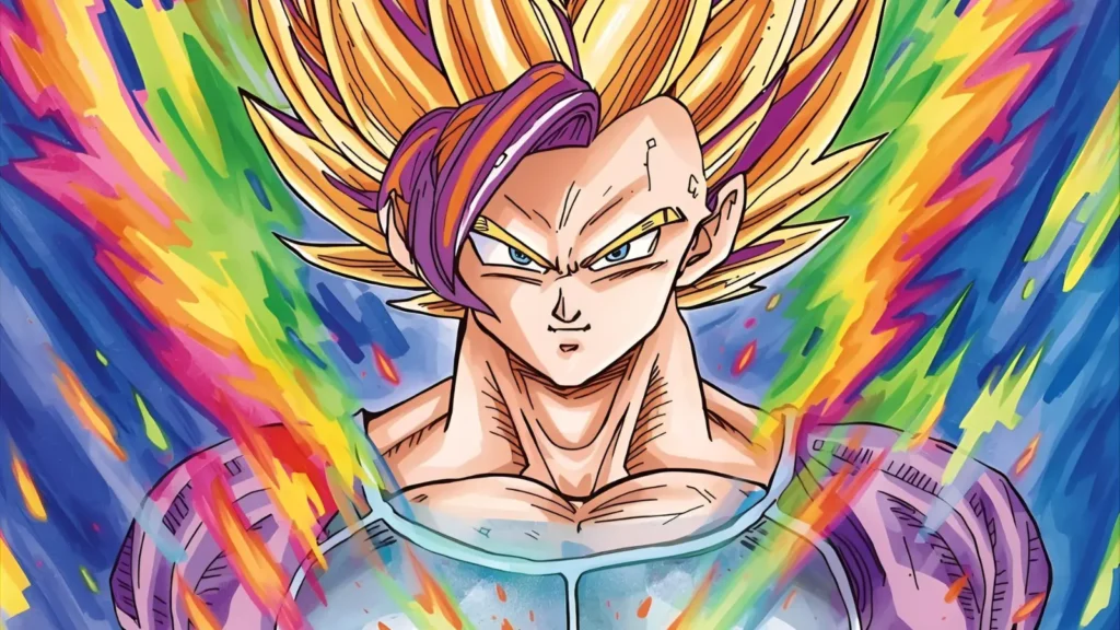 Gogeta Fusion Power Coloring Pages