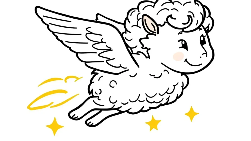 Goku on Nimbus Coloring Pages