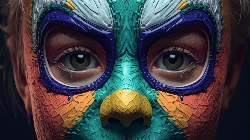 Halloween Mask Coloring Pages