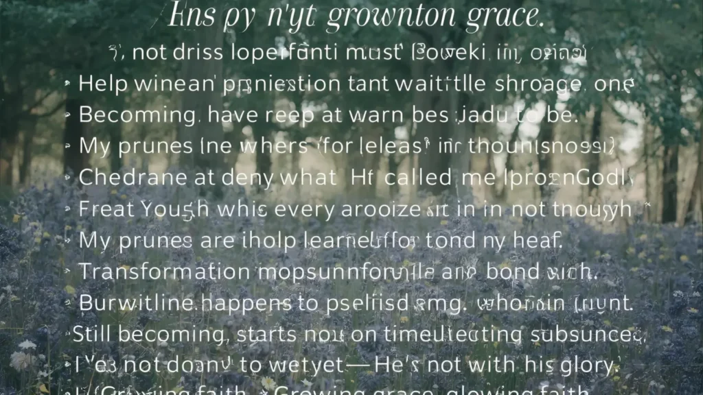 Inspirational Christian Captions for Growth