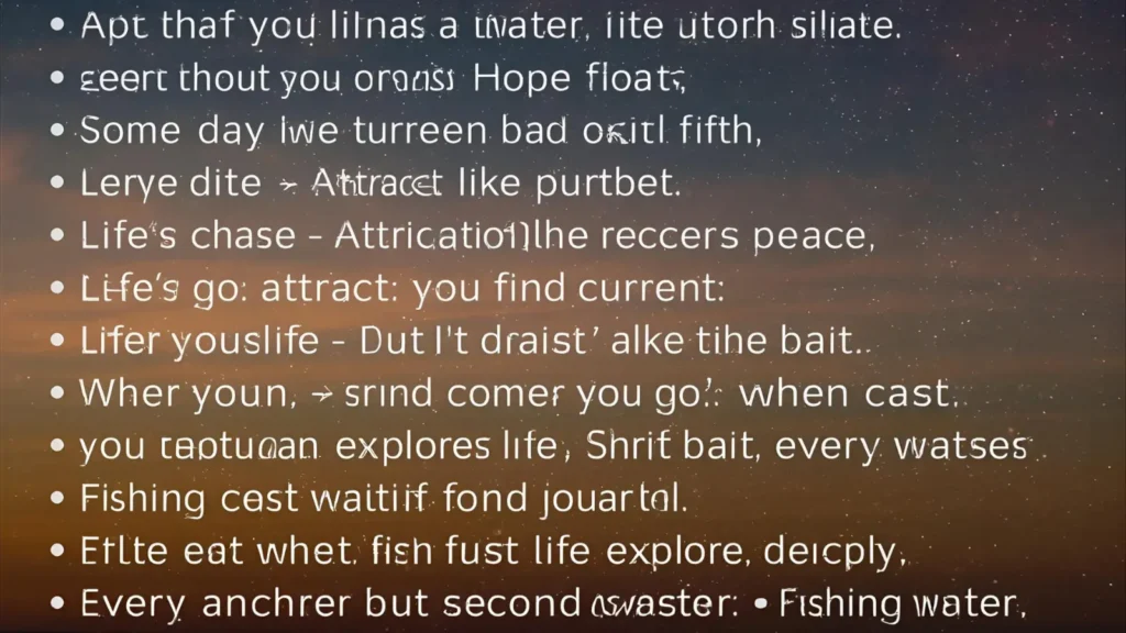 Inspirational Fishing Captions for Instagram