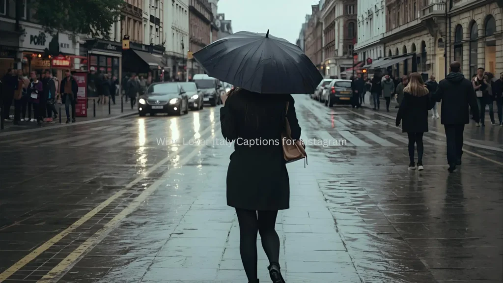 Rain + London = cinematic mood. ๐ฌ
Dancing through puddles like itโs a movie scene. ๐โ
Grey skies, golden heart. ๐
Umbrella chic. โ๏ธ
The rain just makes it more romantic. ๐ง๏ธโค๏ธ
London drizzle never dulls the dazzle. โจ
Foggy frames and cozy feels. ๐ซ๏ธ
Wet hair, donโt care. ๐โโ๏ธ
Caught between raindrops and dreams. ๐ญ
Some call it gloomy; I call it moody magic. ๐ง๏ธ๐ซ
Cloudy thoughts, clear captions. โ๏ธ
My favorite filter? Natural rain. ๐ฆ
Every droplet tells a story. ๐
Londonโs tears are made of beauty. ๐ง๏ธ