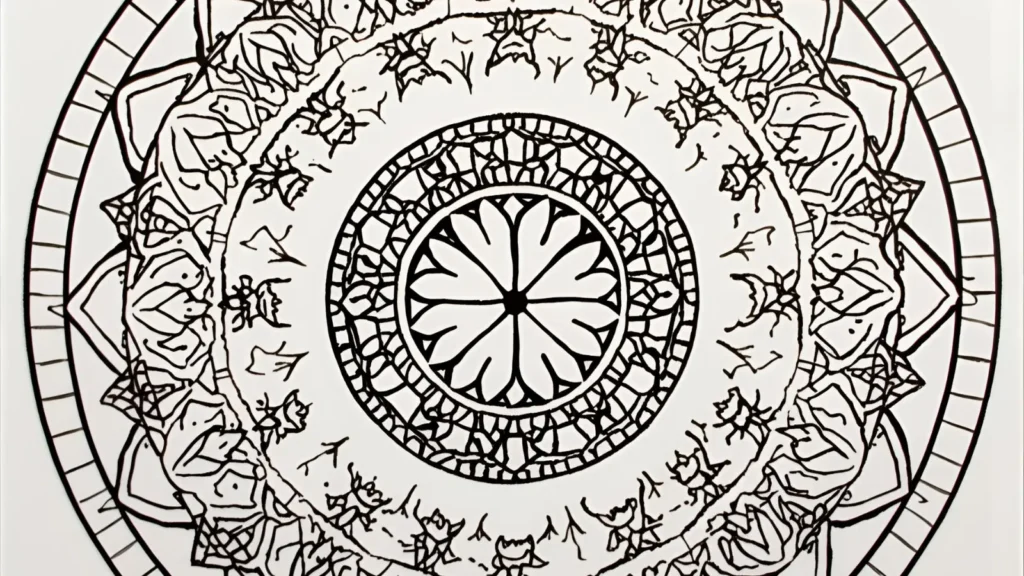 Mandala Dolphin Coloring Pages