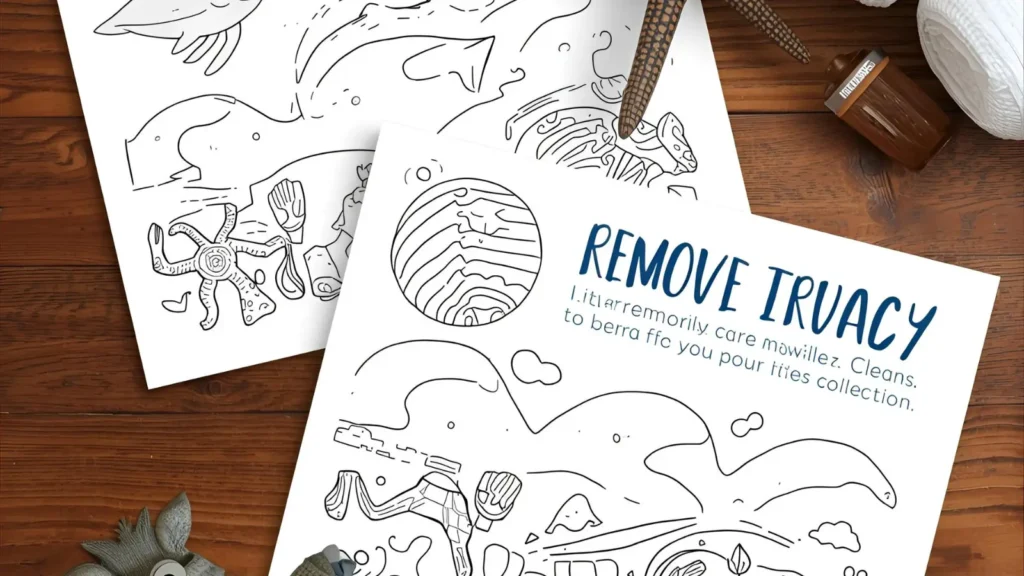 Ocean Cleanup Coloring Pages