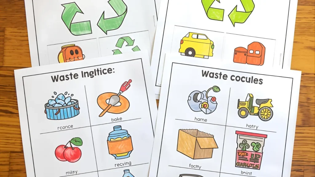 Recycling Coloring Pages