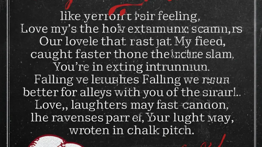 Romantic Baseball Captions for Instagram