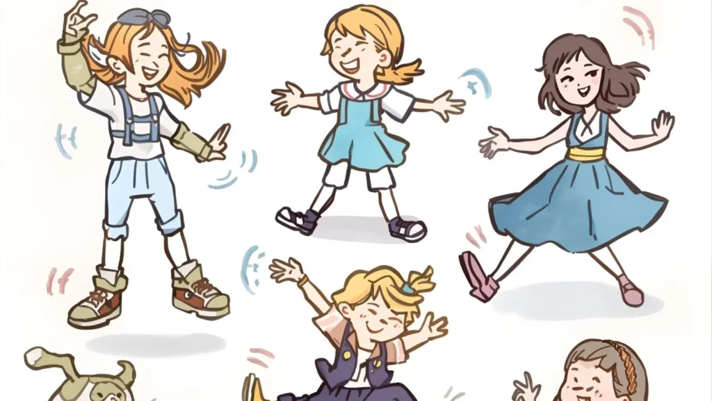 Silly Dance Pose Coloring Pages