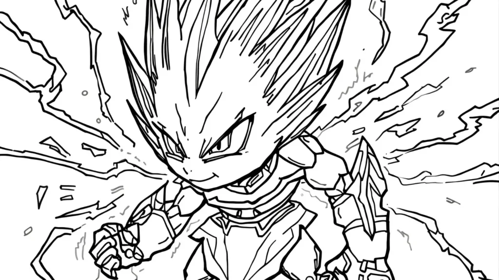 Super Saiyan 2 Goku Coloring Pages
