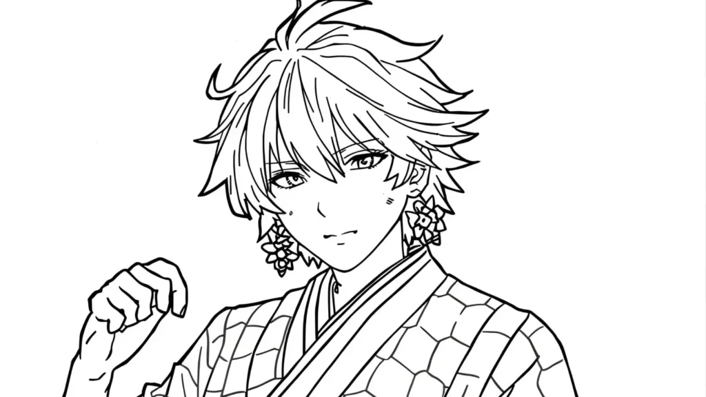 Tanjiro Kamado Coloring Pages