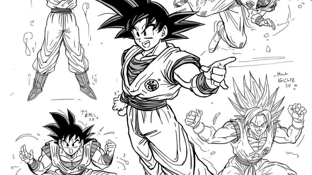 Training Goku Coloring Pages