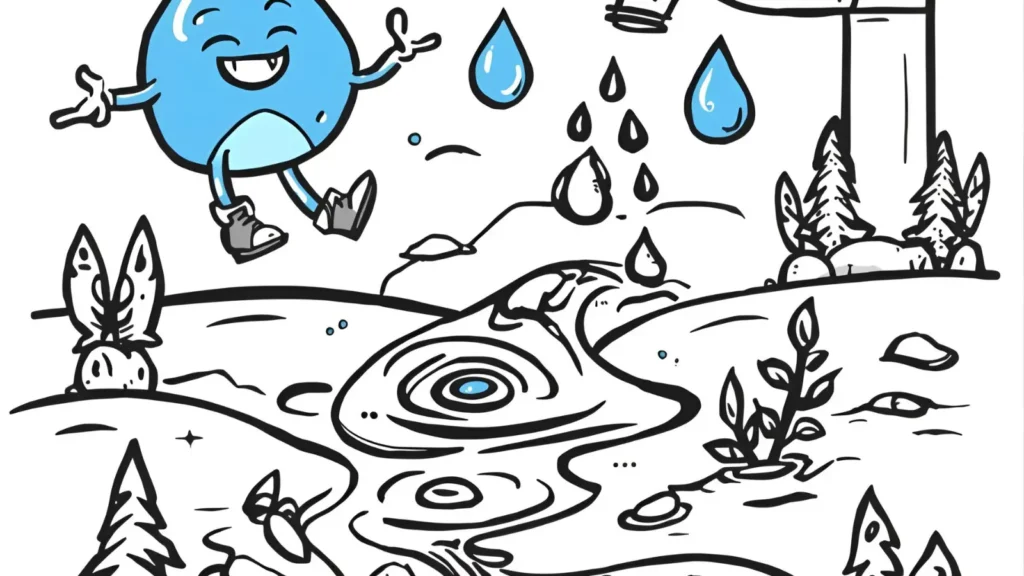Water Conservation Coloring Pages