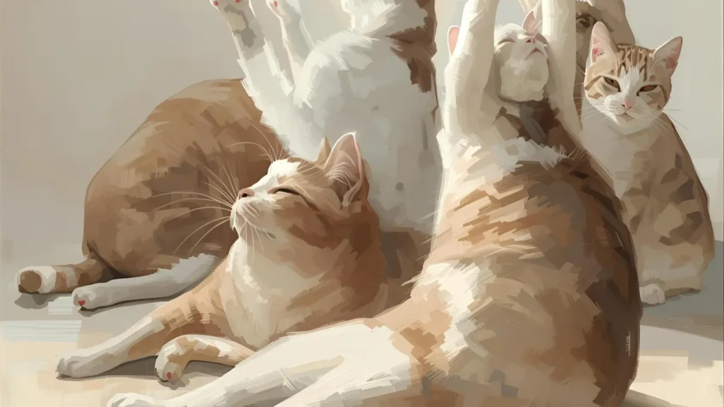 Yoga Cat Coloring Pages